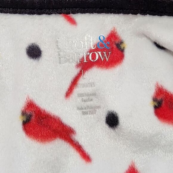 Croft Barrow Intimates Blouse Sweater Women Size Large Black Super Soft - Picture 8 of 10